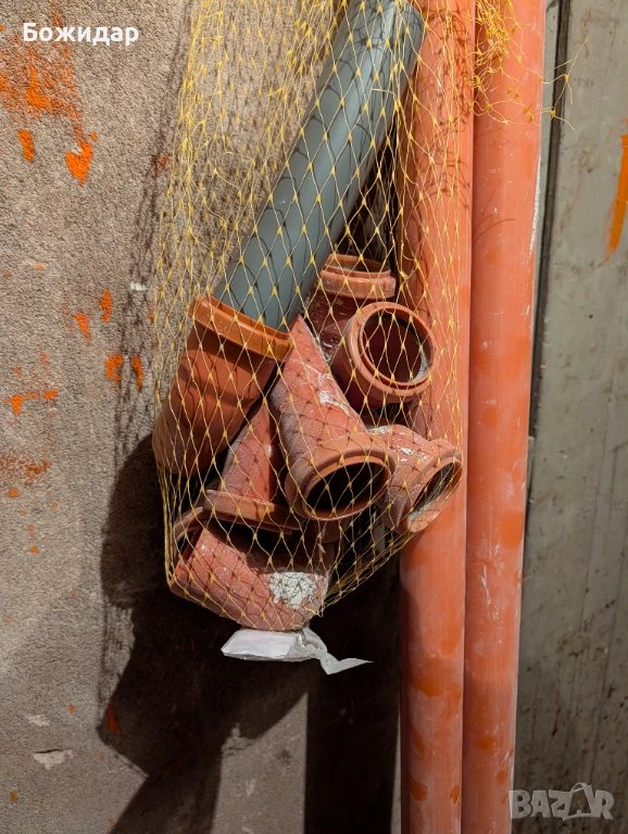 PVC тръби Ф40 и колена, дъги , тройници, снимка 1