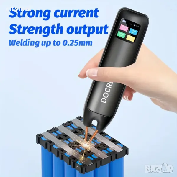 Апарат за точково заваряване с LCD дисплей запояване на батерии, автоматичен и ръчен режим, 11 режим, снимка 1