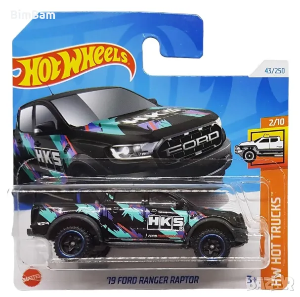 Оригинална колекционерска количка Hot Wheels '19 Ford Ranger Raptor, снимка 1