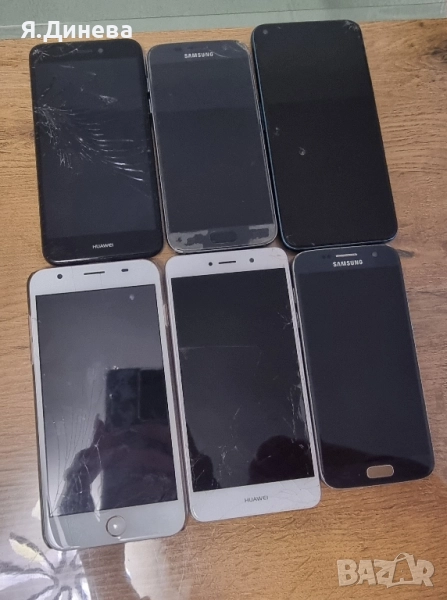 Различни марки смартфони за части, снимка 1