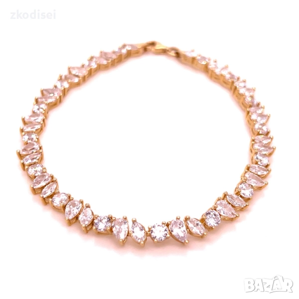 Златна дамска гривна 8,64гр. 19,0см. 14кр. проба:585 модел:34439-6, снимка 1