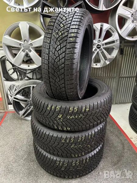 Гуми Зимни 4 броя 215/55/17 Goodyear Ultra Grip Performance + 8 mm Грайфер , снимка 1