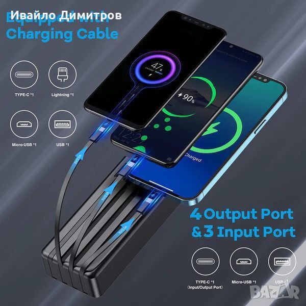 Външна батерия powerbank 60 000mah g259, снимка 1