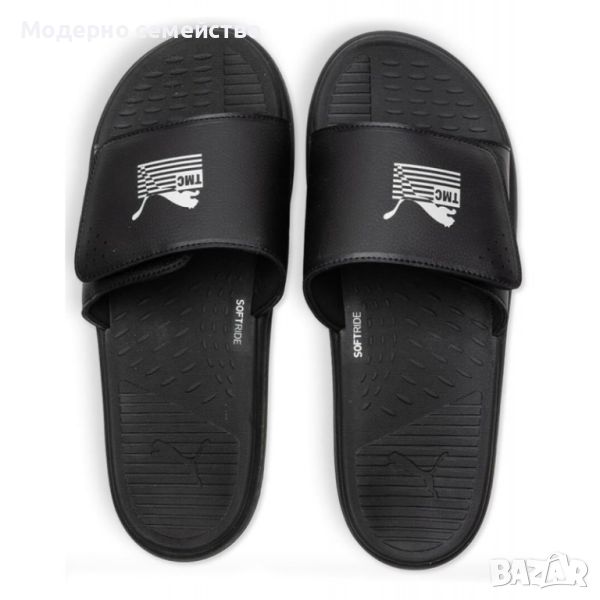 Джапанки puma x nipsey hussle the marathon continues softride slides black, снимка 1