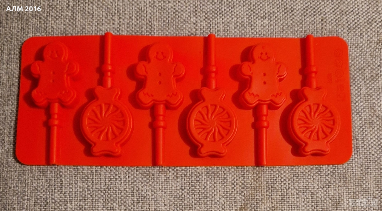 Форма за коледни близалки, молд за коледни близалки, снимка 1