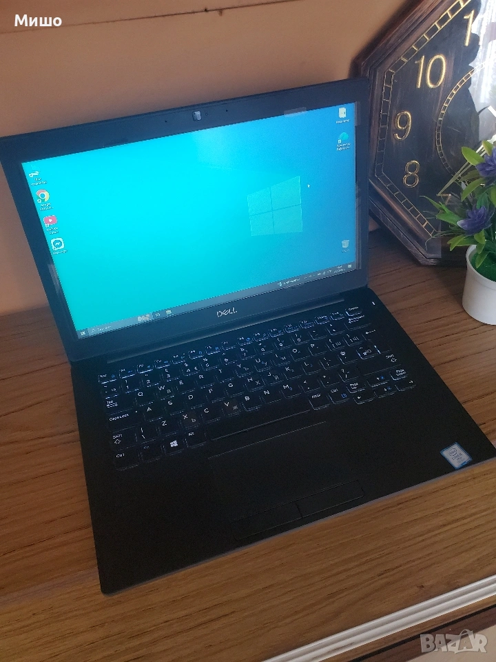 Лаптоп Dell Latitude i5-7300U 12,5 инча 256gb SSD 16RAM с подсветка , снимка 1