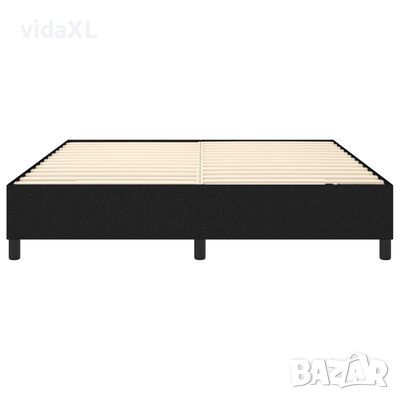 vidaXL Рамка за легло черна 180x200 см плат(SKU:3120880, снимка 1