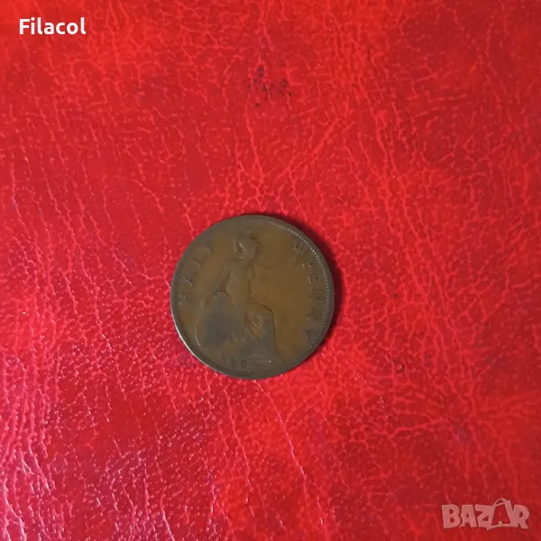 Великобритания  1/2 пени 1929 година, снимка 1