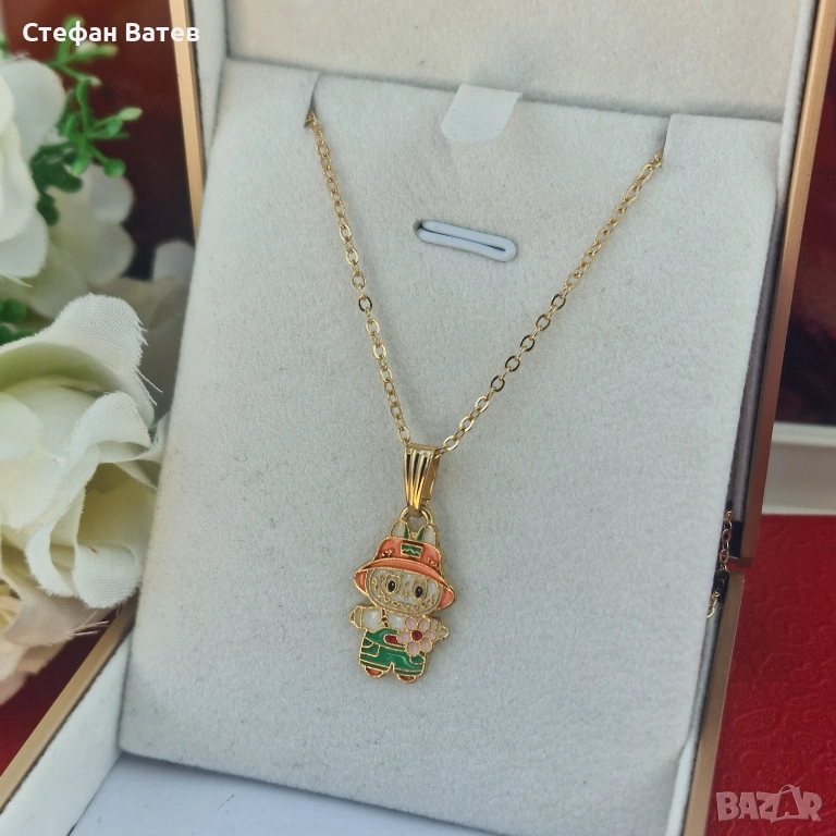 Колие “Little Farmer – Green Hat”, снимка 1