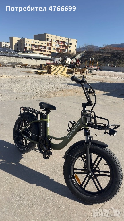 Електрически мотопед с газ , снимка 1