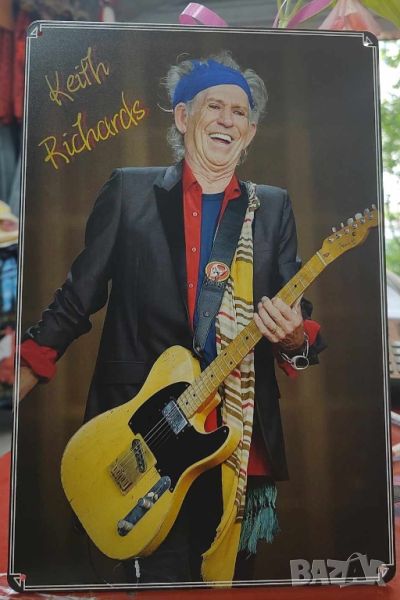 Keith Richards-метална табела (плакет), снимка 1