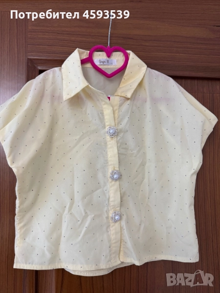 Детски комплект и риза и пола за момичета, снимка 1