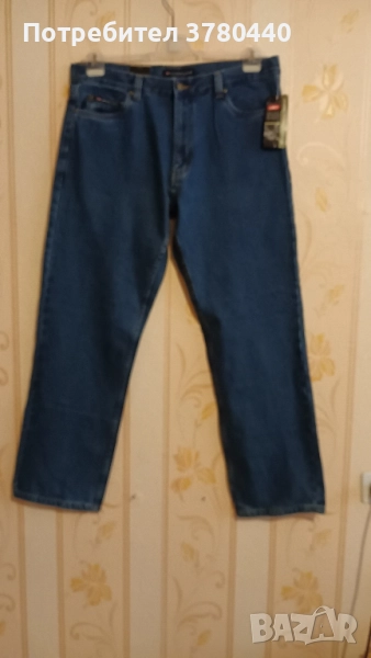 Чисто нови сини дънки "JEANSWEAR CLASSICS,SIZE 35,LENGTH 32.Paзмер в см.- дължина 107 см.,талия 48см, снимка 1
