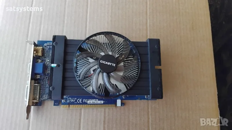 Видео карта AMD Radeon Gigabyte HD R6670 2048MB GDDR3 128bit PCI-E, снимка 1