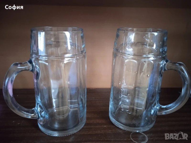 халби стъклени 1литър, снимка 1