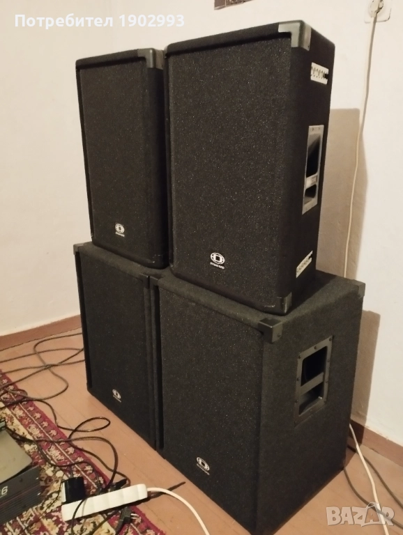 Тонколони 12"трилентови  топове 15 баси EV стъпало Electro voice Q66 и кросоувър , снимка 1