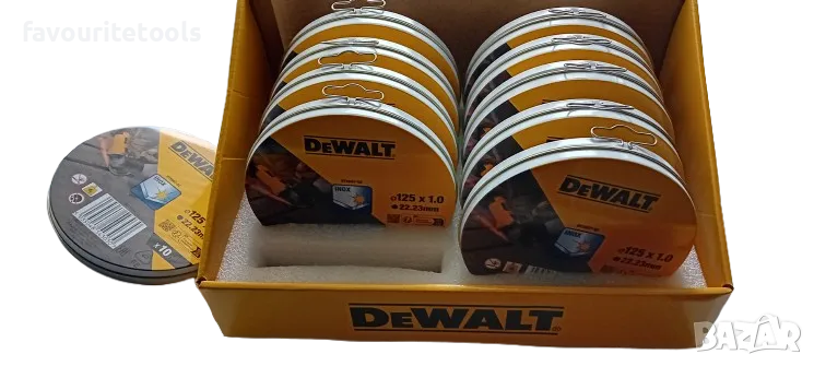 Dewalt дискове за рязане на метал ф125х1мм, 10бр., снимка 1