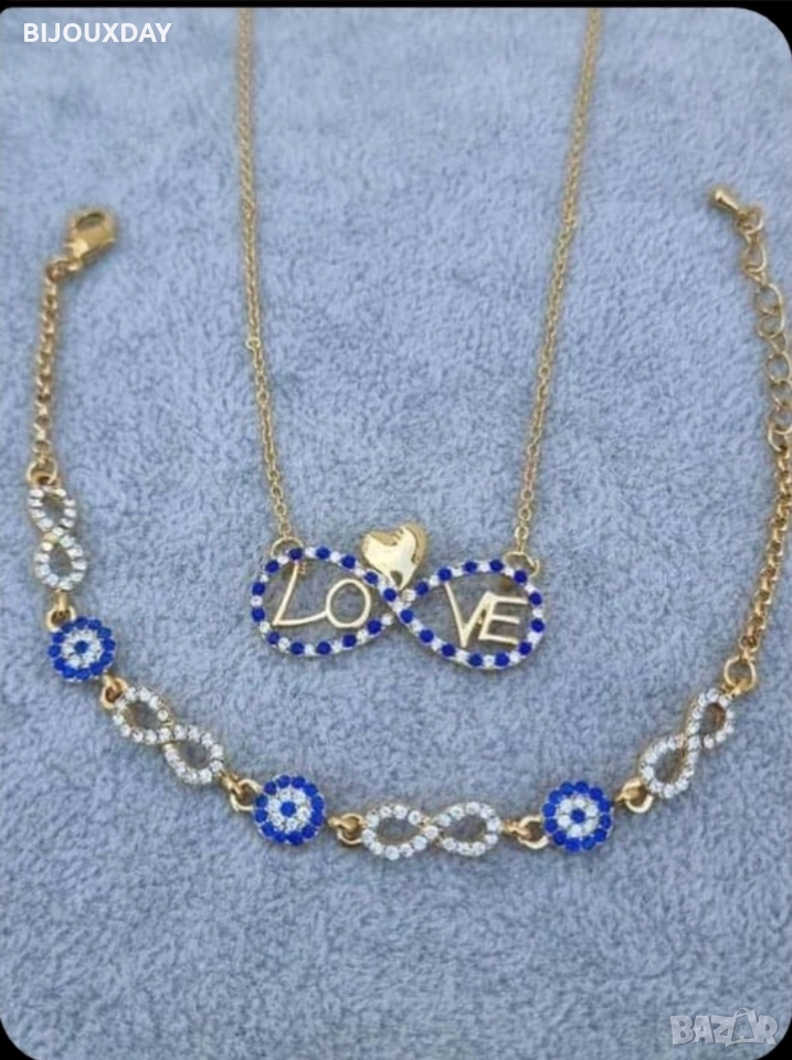 колие и гривна от медицинска стомана, снимка 1