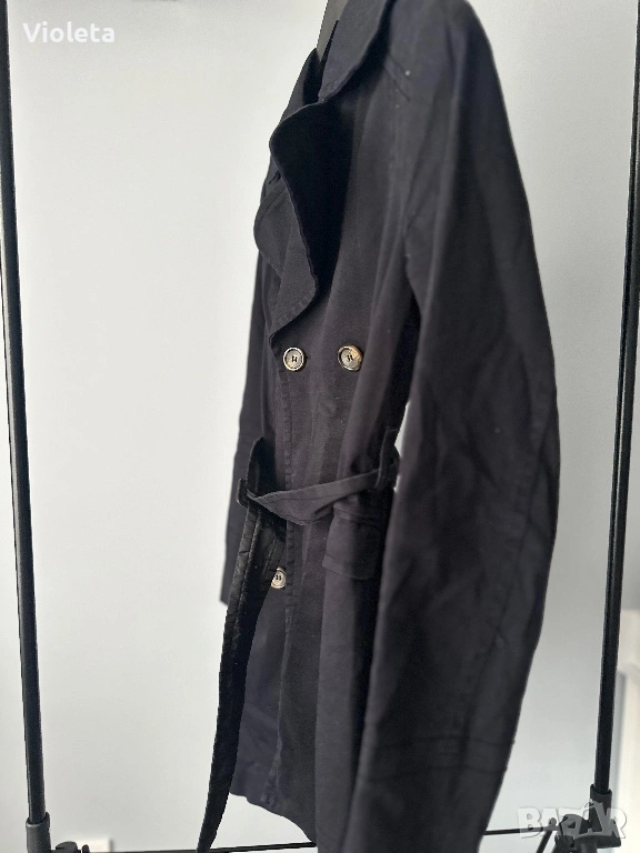 Черен шлифер НМ, снимка 1