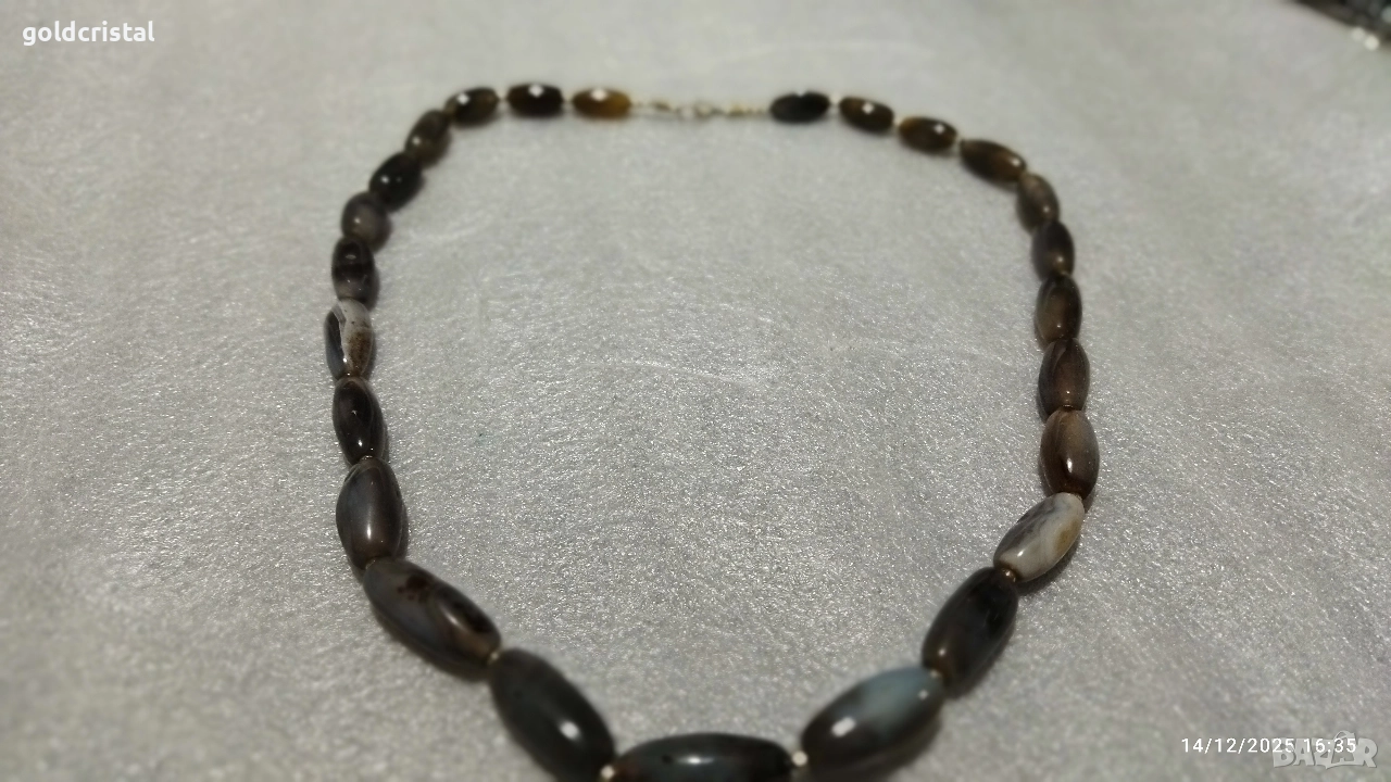 Стар накит гердан от ахат , снимка 1