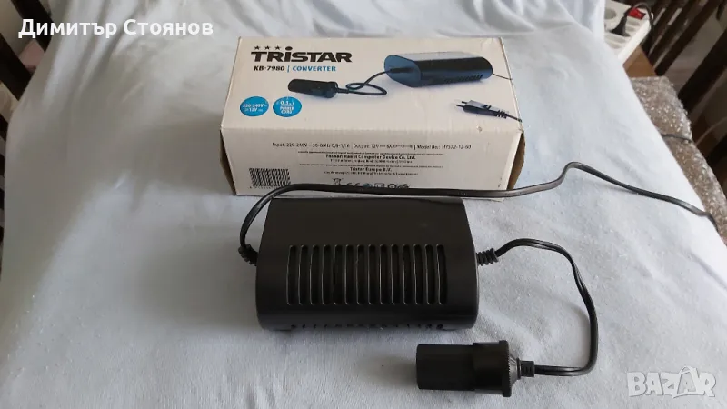 Продавам захранващ блок TRISTAR KB-7980 CONVERTER 220V на 12V., снимка 1