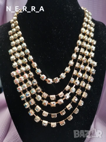 Четириредно колие в златисто