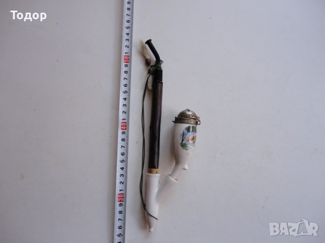 Страхотна порцеланова лула чибук 