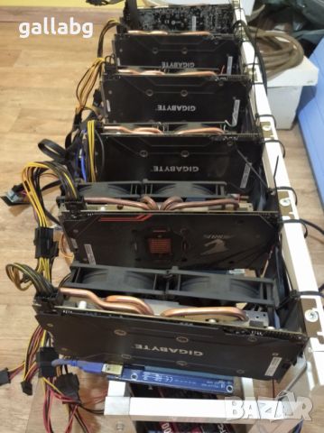 Mining rig/Gigabyte RX 570 4GB, снимка 3 - Видеокарти - 38140488