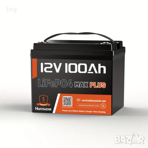 Продавам нова литиева батерия HumsiENK 12V 100Ah LiFePO4 - над 15 000 цикъла