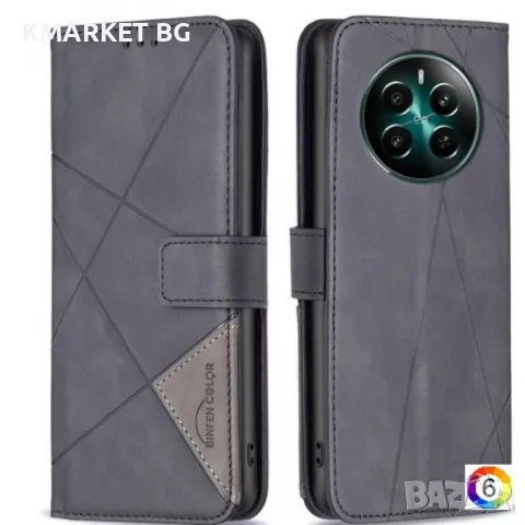 Realme 12 4G / 12+ 5G BINFEN COLOR Magnetic Wallet Калъф и Протектор, снимка 6 - Калъфи, кейсове - 49210668