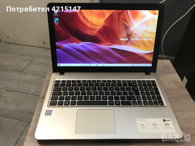 Asus vivobook x540ua i3-7th Gen,256GB(SSD),RAM 4GB-DDR4,15,6", снимка 1 - Лаптопи за работа - 47042687