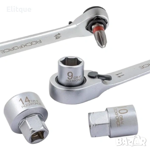 МИНИ ГЕДОРЕ 31 ЧАСТИ 1/4'' ROCKFORCE, снимка 6 - Други стоки за дома - 53127791