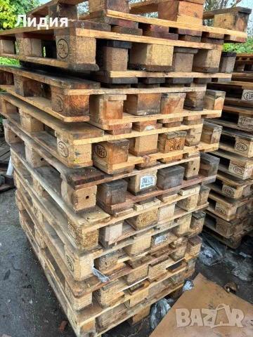 Дървени Евро Палети 80x120, снимка 2 - Други - 53850271