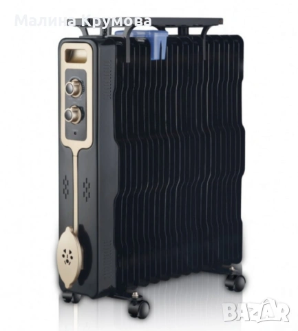 Радиатор, 2500W,13 ребра,3 степени,Поставка за дрехи,Регулируем термостат, снимка 5 - Радиатори - 53462306