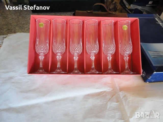 Кристални чаши  Френски оргинал, снимка 8 - Други стоки за дома - 52529908