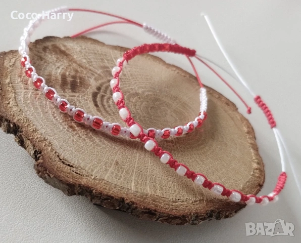 Комплект мартенички,минималистични, ръчно изработени , снимка 4 - Подаръци за жени - 53353736