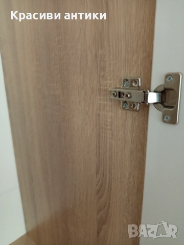 Нов гардероб бял гланц и дьб сонома, снимка 8 - Гардероби - 53210123