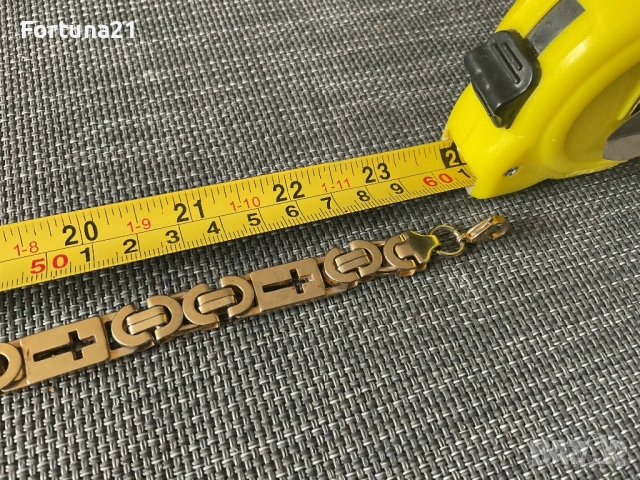 Позлатен ланец 60 см, снимка 4 - Колиета, медальони, синджири - 53992738