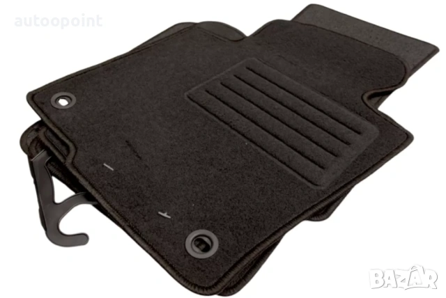 Мокетни стелки за VW Passat B6 / B7 / 3С (2005-2014) - с елипсовидни щипки Petex