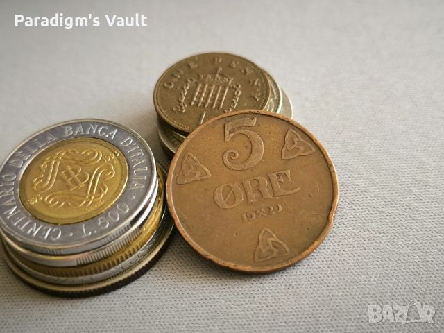 Монета - Норвегия - 5 оре | 1929г., снимка 1 - Нумизматика и бонистика - 45369635