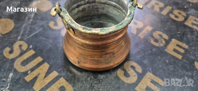 Медно менче, снимка 5 - Антикварни и старинни предмети - 52964582