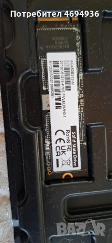SSD512 nvme Gigabyte. на един ден.ползван.