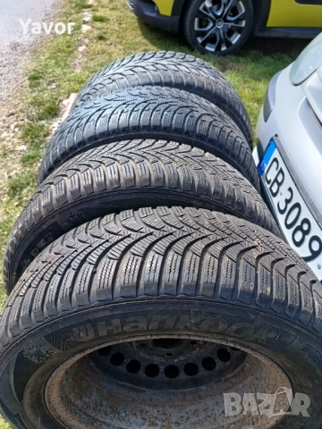 Vw Джанти 15" 5х112 с зимни гуми Hanкook 195/65/15, снимка 2 - Гуми и джанти - 53405072