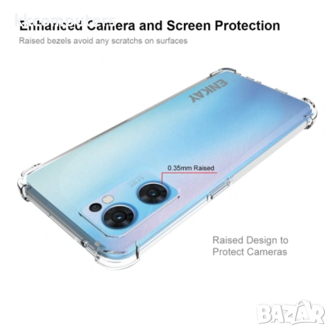 OPPO Reno7 5G ENKAY Силиконов Калъф, снимка 4 - Калъфи, кейсове - 53074450