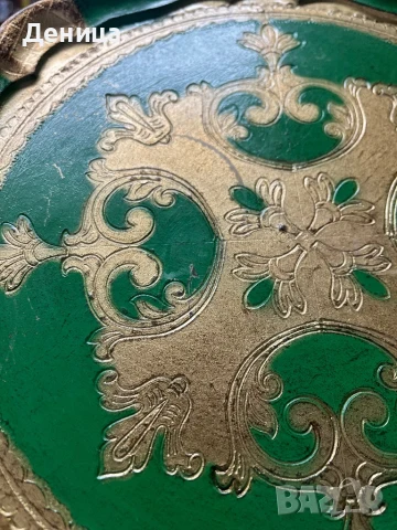 Италиански поднос Флорентински красавец с доказан произход и две маркировки , снимка 4 - Други - 51412104
