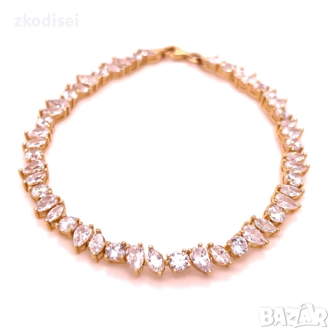 Златна дамска гривна 8,64гр. 19,0см. 14кр. проба:585 модел:34439-6