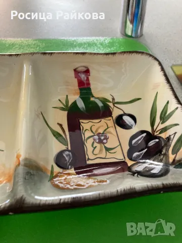 Плато за сервиране от три части, снимка 4 - Чинии - 50133063