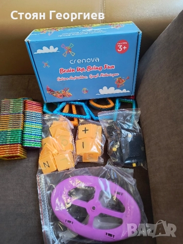 Чисто нов Магнитен конструктор Crenova ,68 части, 3+, снимка 4 - Конструктори - 52529025