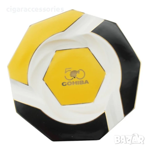 Керамичен пепелник COHIBA – за 3 пури, снимка 5 - Табакери - 51356784