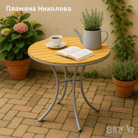 Маса Muhler Bistro Polywood, 70xH72см, снимка 1